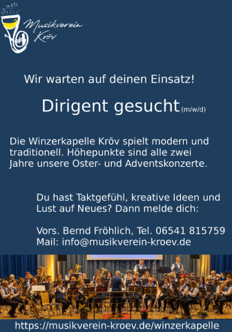 Dirigent(in) für Winzerkapelle gesucht (veröffentlicht: Juli 2025)