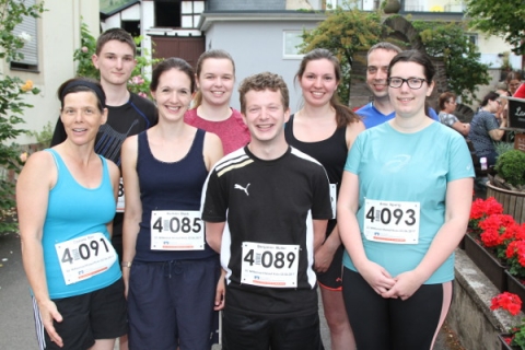 Team des Musikvereins beim Mitternachtslauf 2017